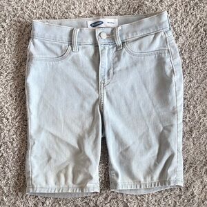 Old Navy• Girls Ballerina Stretchy Jean Shorts | Light Wash | Size 14